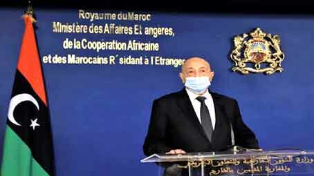 عقيلة صالح : ليبيا تحتاج إلى دعم المغرب من أجل الاستمرار في المسار السياسي والتوصل إلى وقف إطلاق النار