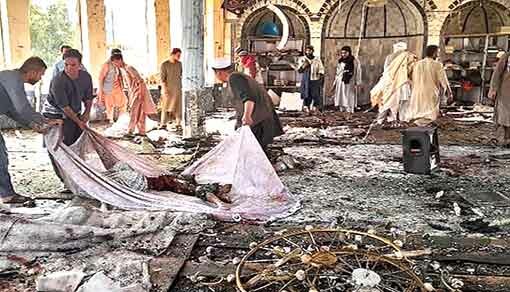 أفغانستان : حوالي 50 قتيلاً و140 جريحاً في انفجار مسجد شيعي في مدينة قندوز